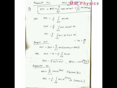 Notes - Fourier