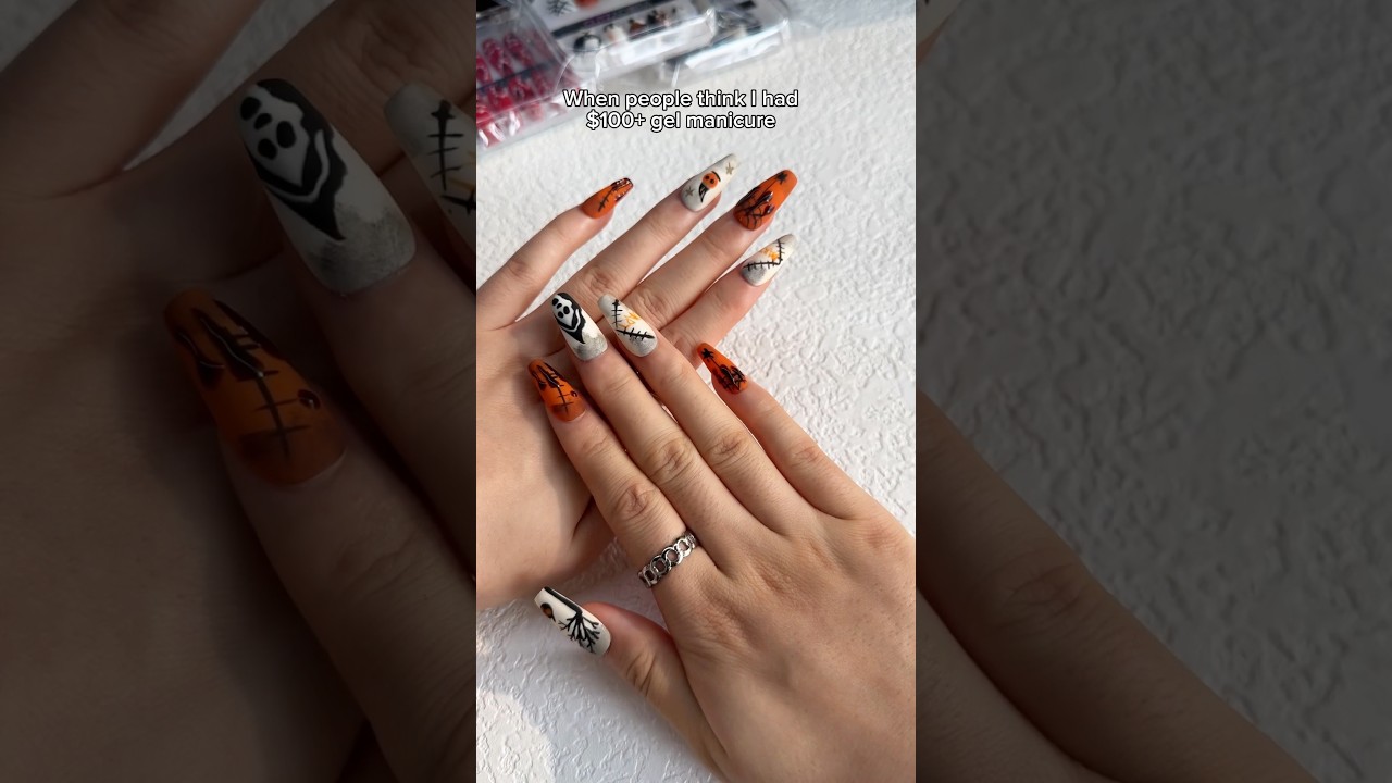 #handmadenails #pressonnailset #beautynails #halloweennails #newnailartdesign #pressonnails#beauty