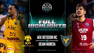 AEK BETSSON BC v UCAM Murcia | Full Game Highlights | #BasketballCL 2023