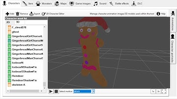 XMas Pack Vol 1 Smile Game Builder Full Movement list GingerbreadGirl