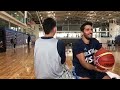 Campazzo y sus tiros únicos en los entrenamientos