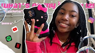 *UPDATE* WHAT’S ON MY IPHONE 12! || chitchat, new case, &amp; etc ||🩷