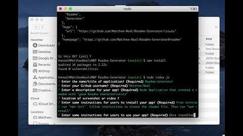 Node Good Readme Generator