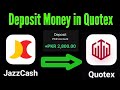 How to transfer money from jazzcash to Quotex 