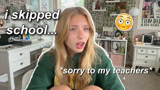 i skipped school… vlog (sorry to my teachers)