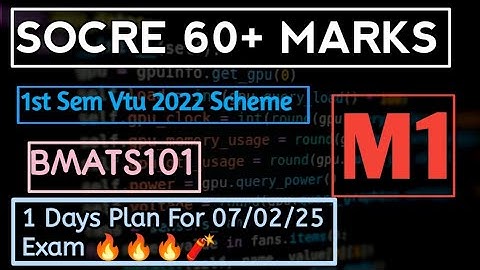 M1 passing Package 💯|| Fixed super important questions✨ || with explanation || VTU Exams 07/02