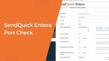SendQuick Entera Port Check
