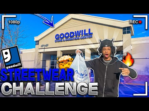 STREETWEAR OUTFIT CHALLENGE | THRIFT STORE FINDS 🤯🔥