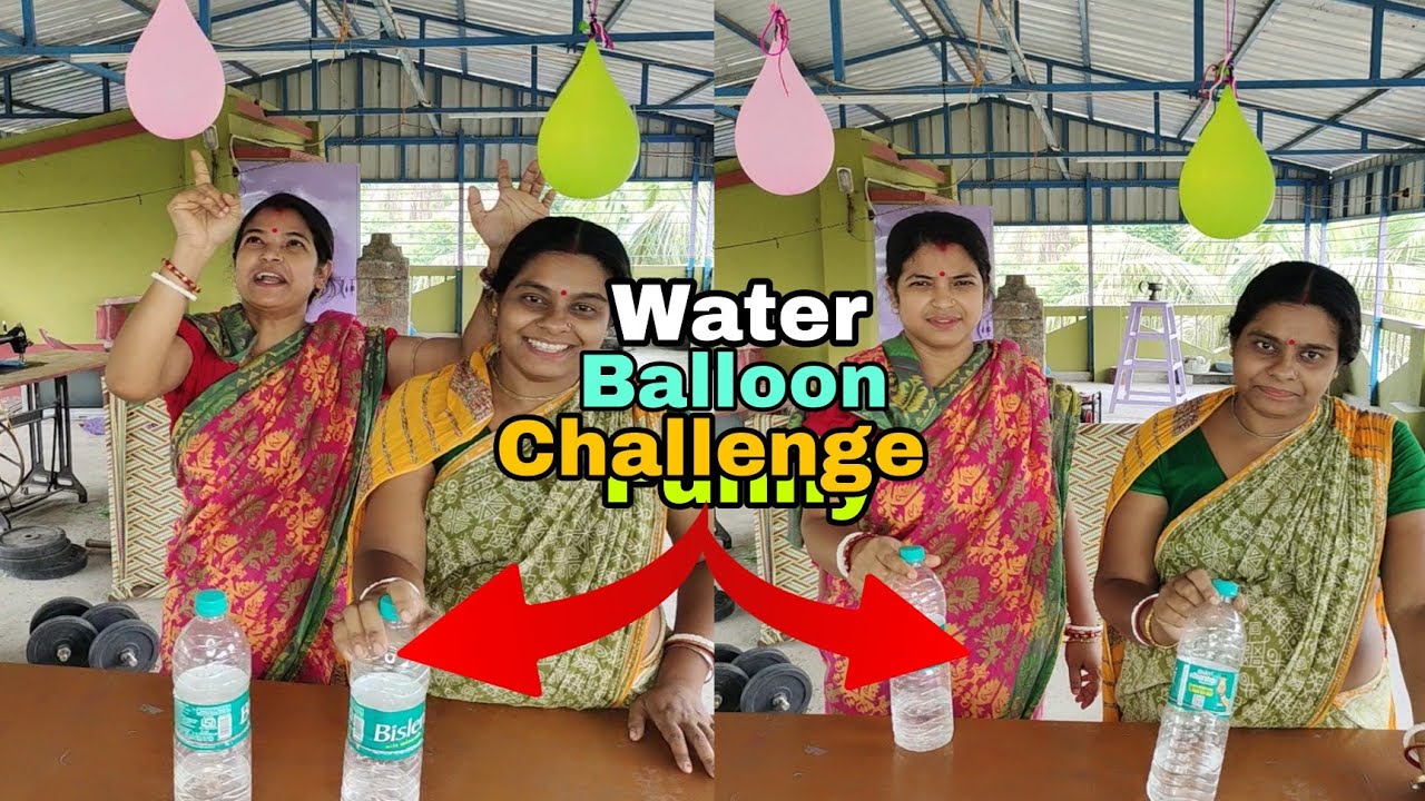 Funny Water Balloon Challenge Game YouTube