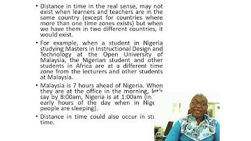 Characteristics of the Open and Distance Learning System