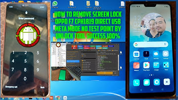 how to remove/unlock screen lock oppo F7 cph1819 direct usb meta mode no test point by unlock tool