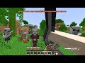 DESTROYING JUNGLE PILLAGERS RAID (7 WAVES) USING VIETNAM WAR WEAPONS IN MINECRAFT
