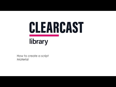 Demo: How to create a Script Material in The Library