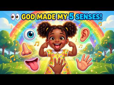 God Made My 5 Senses! | Fun Kids Afrobeat Song 🎶 | Christian Worship for Children