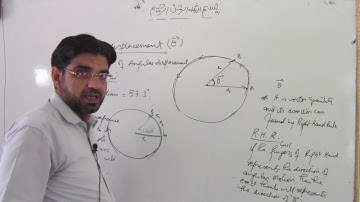 Circular and Angular Motion Lec 1 angular displacement +radian+S=r$