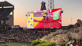 PAC Man Race! at the Angel Stadium.