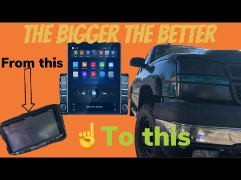 Podofo Tesla style android tablet car stereo radio installed review