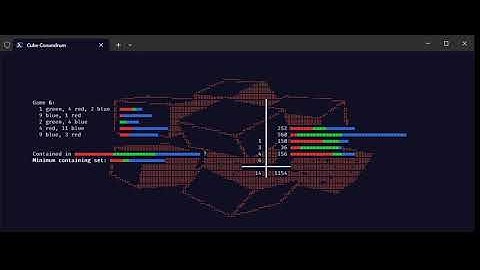 Advent of Code 2023 Day 2 Visualization, Attempt 2