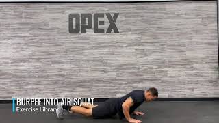 Burpee into Air Squat