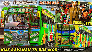 New KMS RAVANAN TN PVT BUS MOD For Bussid😍New Private Bus Mod | Bussid New Mod | Bus Mod #bussidmod