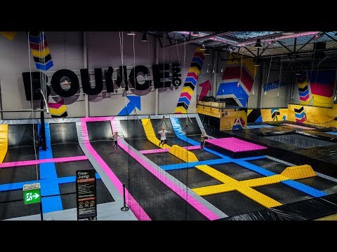 Trampoline Park Fun For Kids At Bounce