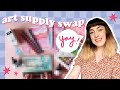  art supply swap  collab with seren maddison 