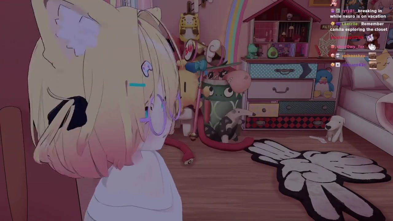 Miniko was in Neuro-Sama VR room