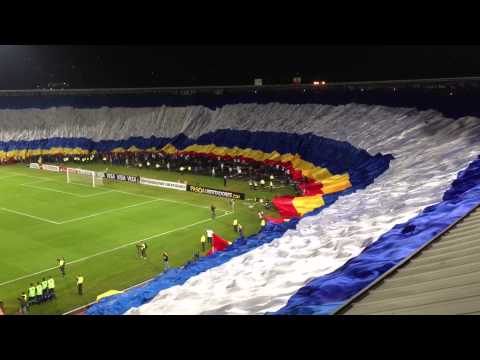 la bandera mas grande del mundo (Millonarios vs Corinthians) 3 de abril