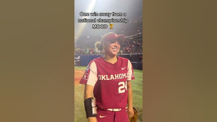 Oklahoma softball is ONE WIN away from the WCWS title 🔥