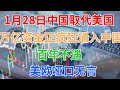 1月28日，中国取代美国！全球万亿资金正在疯狂涌入中国，百年不遇！美欧哑口无言