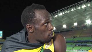 From The Daegu 2011 Mixed Zone: Usain Bolt JAM