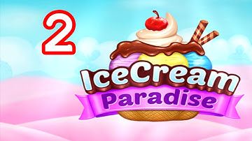 Ice Cream Paradise - Match 3 - Level 2 - Lösung Solution Walkthrough