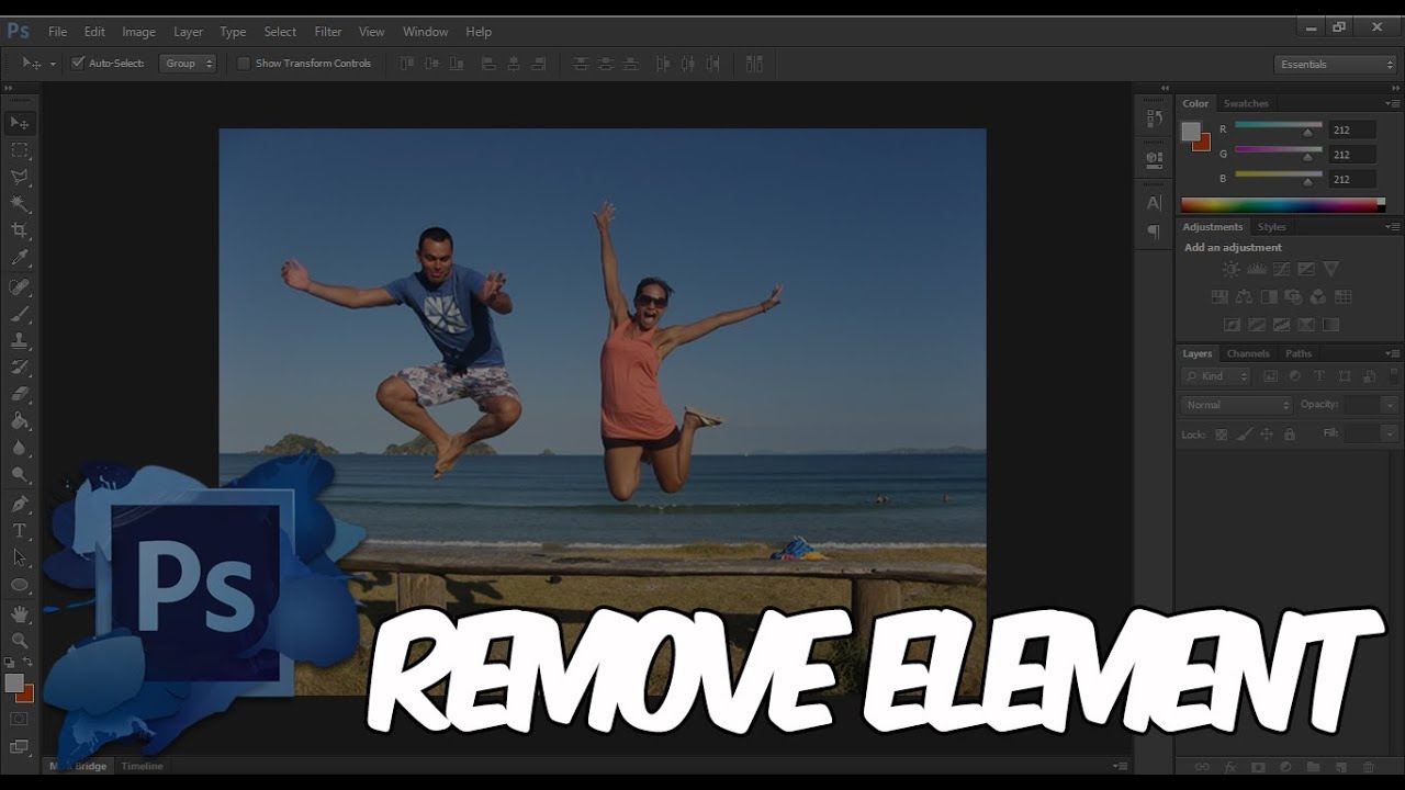 Adobe CS6 Remove Element Using Content Aware Tool YouTube