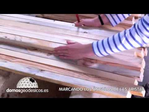 Tutorial Construcción Domo Geodésico Video 2 Marcando Maderas