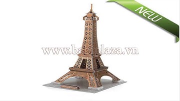 Đồ chơi lắp ghép thông minh - Mô hình xốp 3D eiffel | Babiplaza.vn