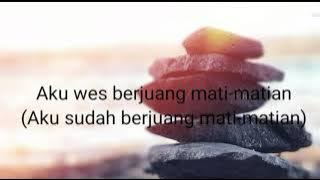 IKHLAS NGENTENI- Aku wes berjuang mati-matian - miqbal GA cover (lirik) #musiclyrics