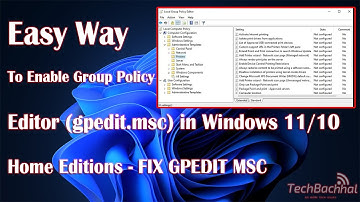 How To Enable Group Policy Editor gpedit msc in Windows 11  10 Home Editions   FIX GPEDIT MSC