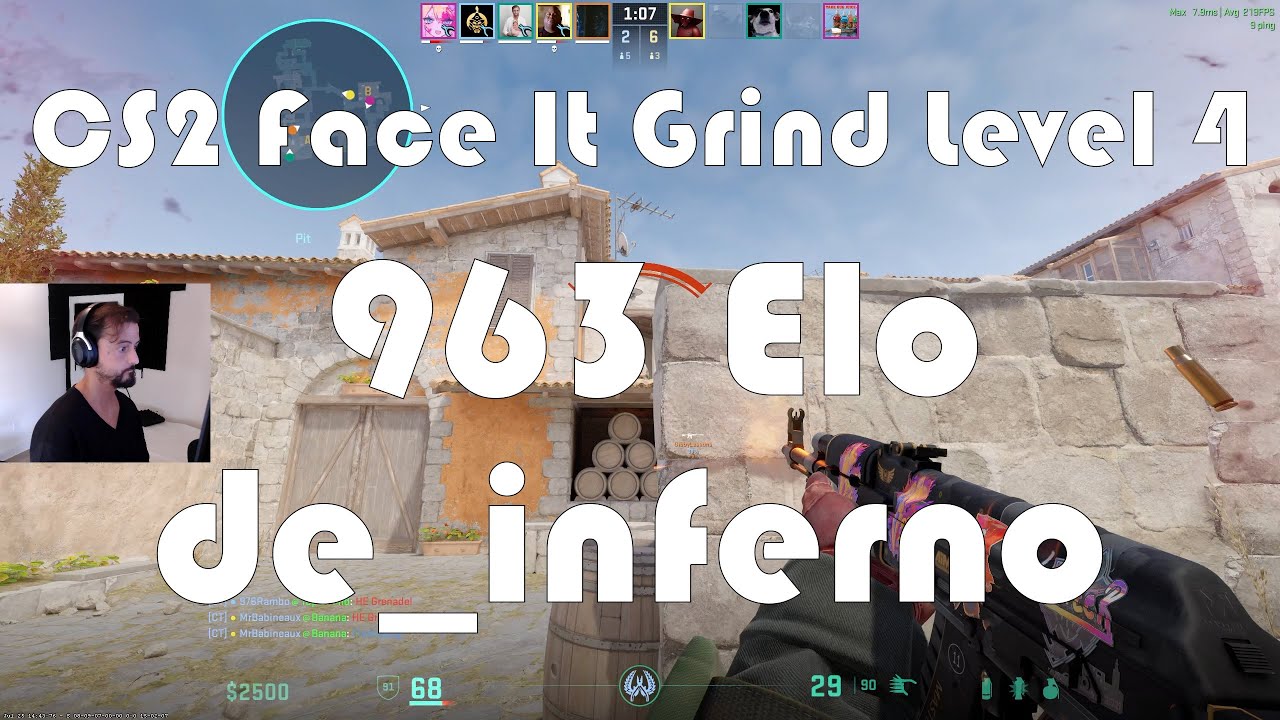 CS2 Face-It Grind - Face-It Level 4 - 963 Elo - de_inferno - YouTube
