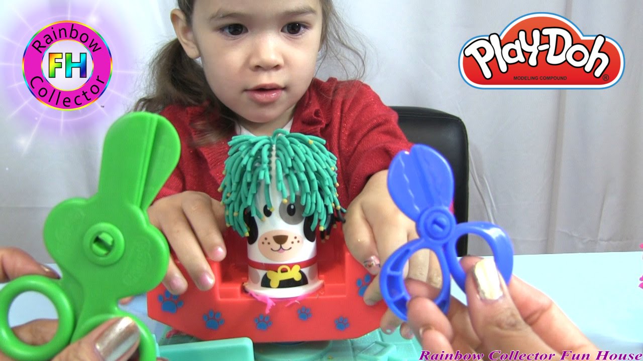PlayDoh Pet Salon Hair Styling Session Featuring Peanut YouTube
