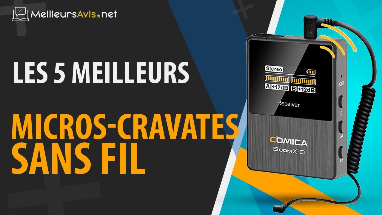 Micro-Cravate Professionnel Sans Fil Vidéo & Live