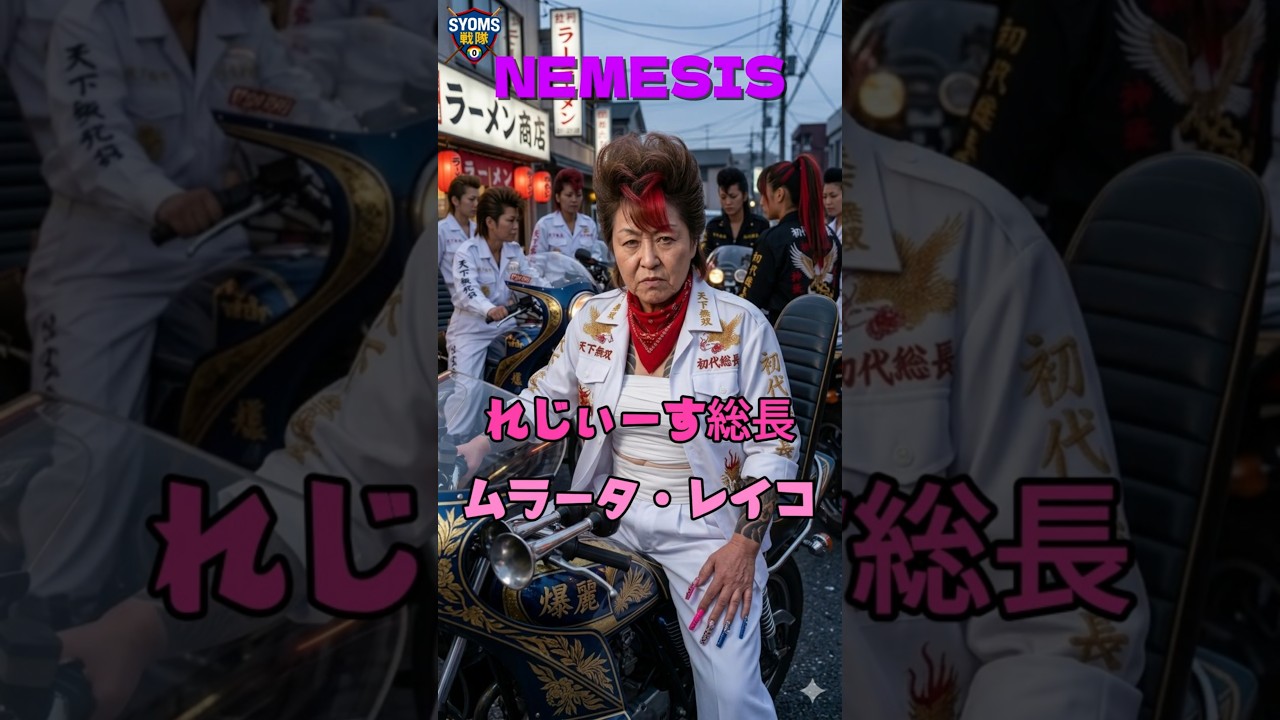 SYOMS戦隊、ショートコント、対決シリーズ、ホワイトM55 vs NEMESIS幹部ムラータ・玲子との初対決です。