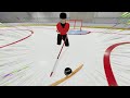 slapping pucks with the boys