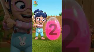Kids Learn to Count Number 1 to 5 With Color Surprise Slime Eggs 🎨🥚 #shorts #nurseryrhymes