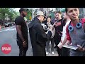 Charlie Cox Signs Autographs For Fans On "Daredevil Born Again" Set