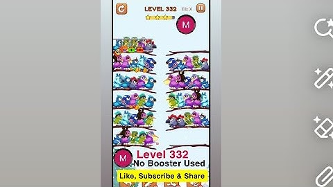 #bird #sort 2 #color #puzzle #level 332 #birdsort #colour #gaming #viral #trending #shorts #solution