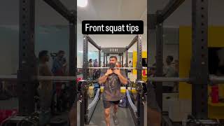 Front squat tips #fromtsquat #workouttips #shorts