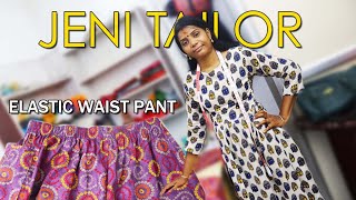 Elastic Waist Pant Model |எலாஸ்டிக் Pant | சுடிதார் Stitching | Jeni