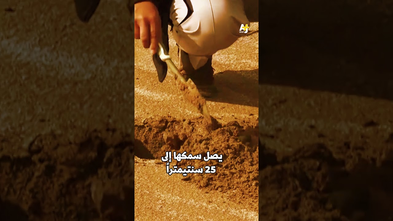 في العراق تثبيت الرمال بالطين