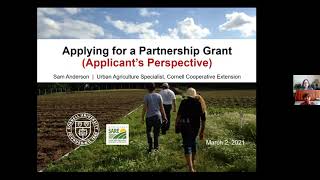2021 Northeast SARE Partnership Grant Webinar