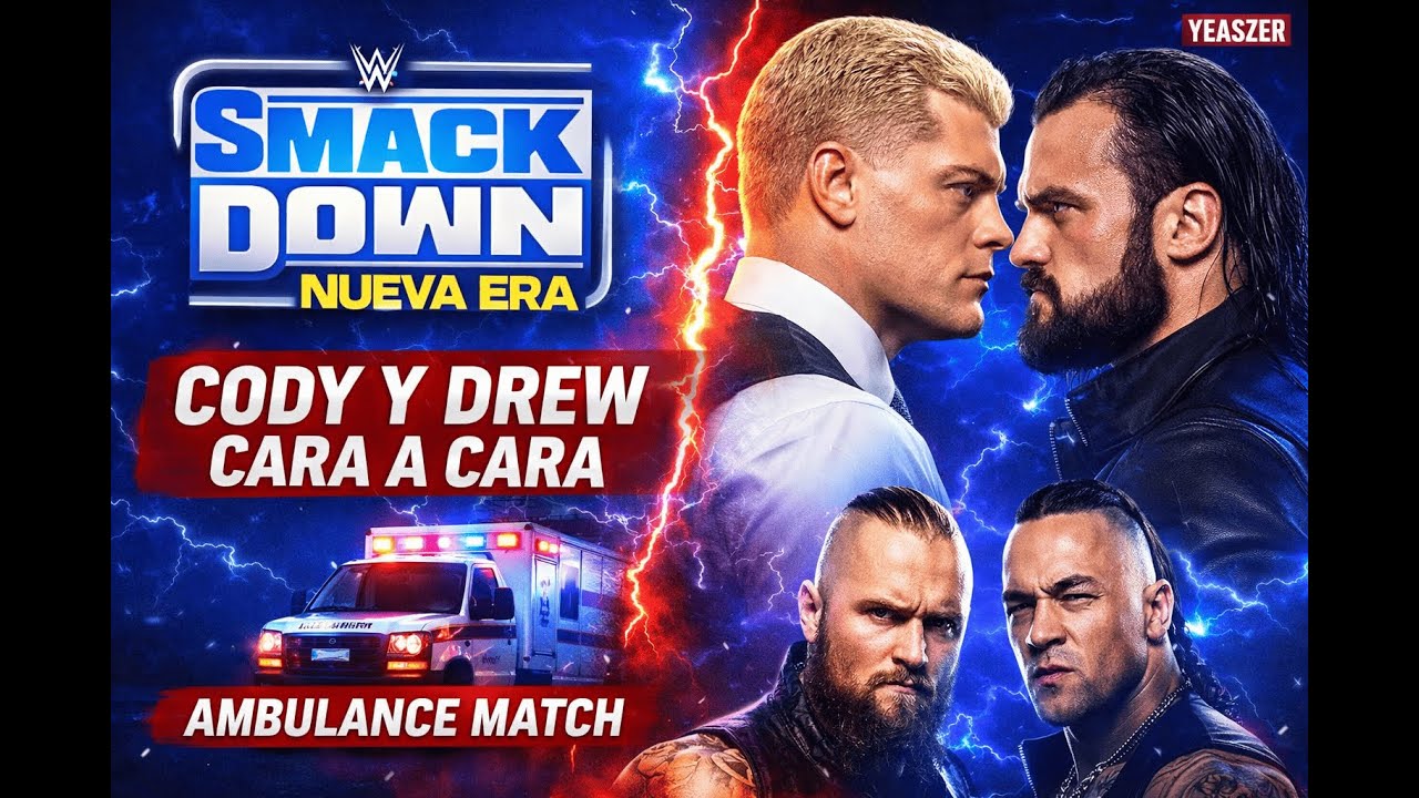 SMACKDOWN NUEVA ERA 🔵| Cody y Drew CARA A CARA 💥 | Ambulance Match ÉPICO | Universo WWE 2k25